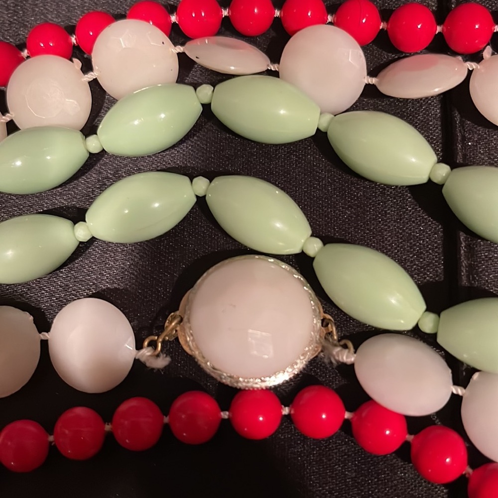 Three Vintage Bead Necklaces